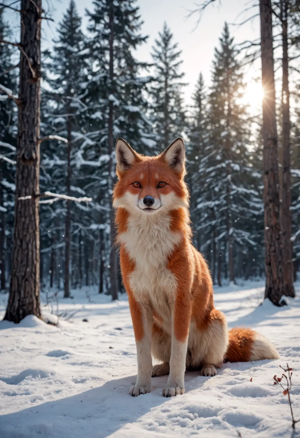 Winter Fox's Gaze