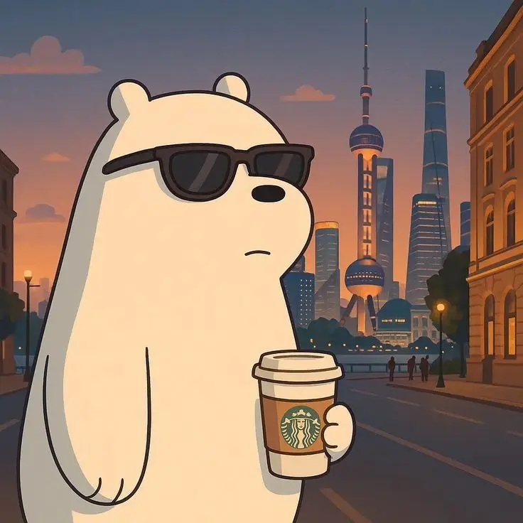Urban Polar Bear's Coffee Break