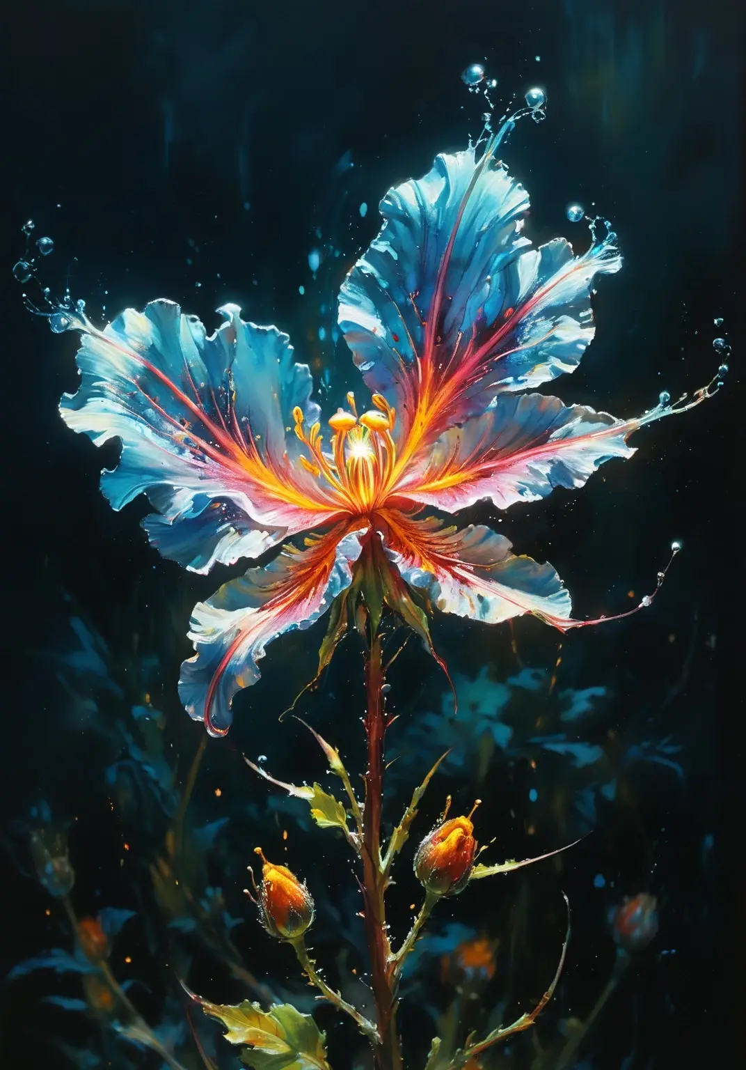 Luminous Aquatic Bloom