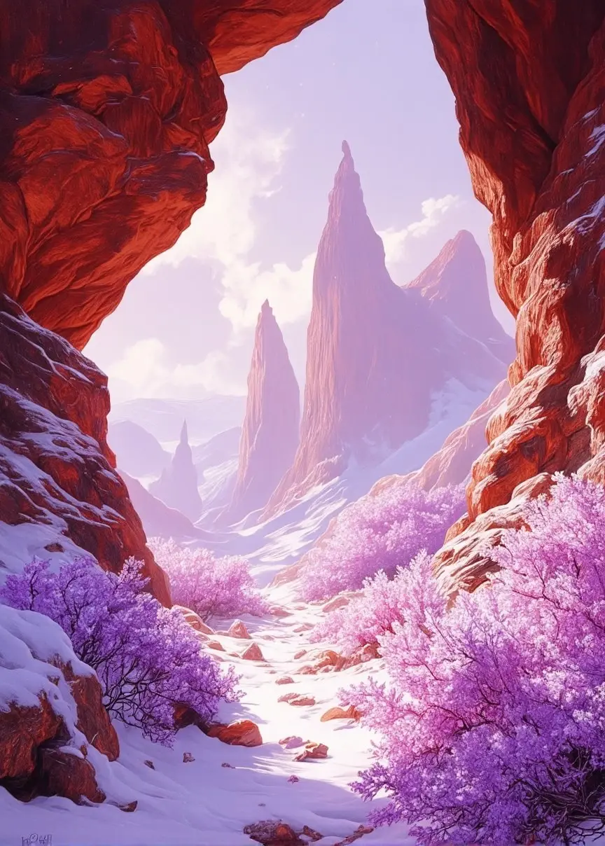 Crimson Peaks and Floral Frost