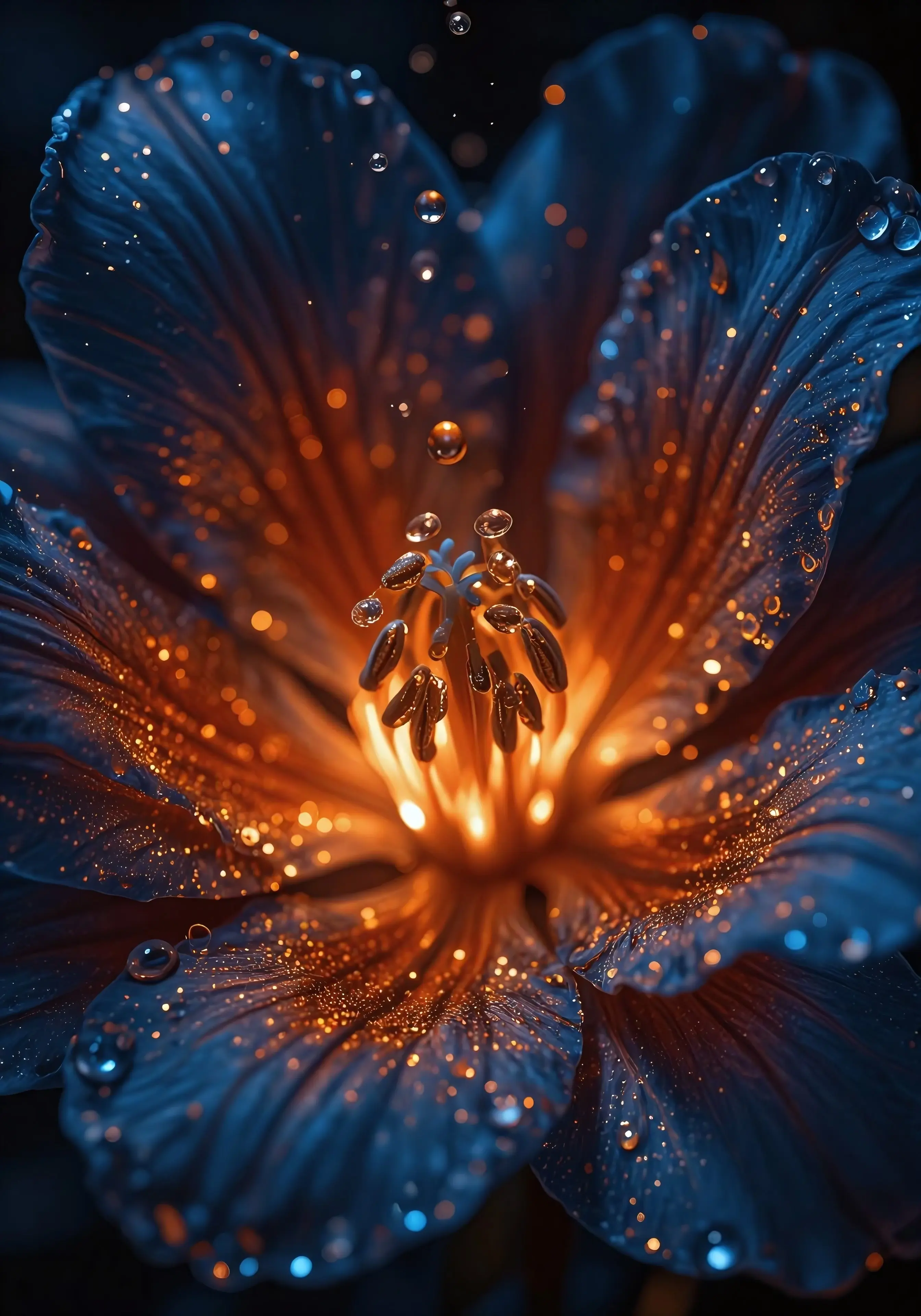 Luminous Dewdrop Bloom