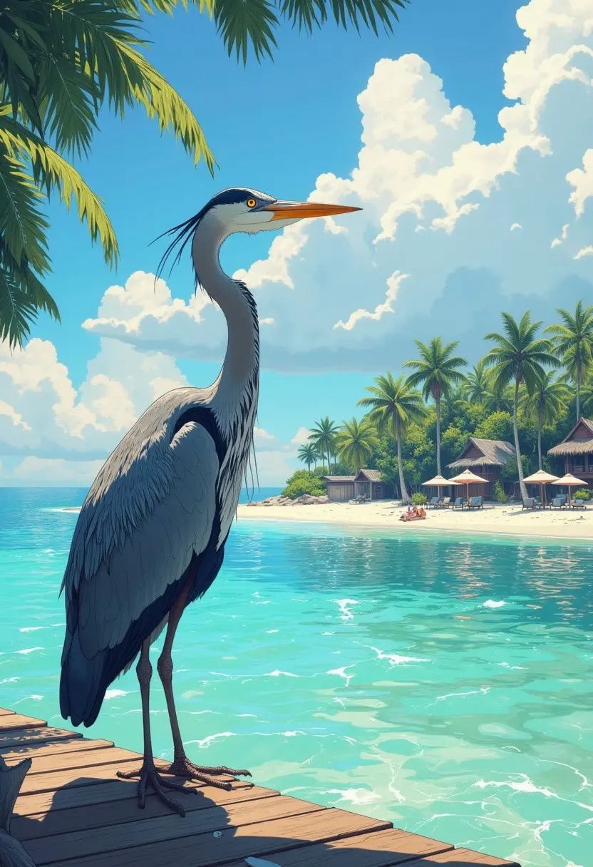 Coastal Heron Sentinel - original