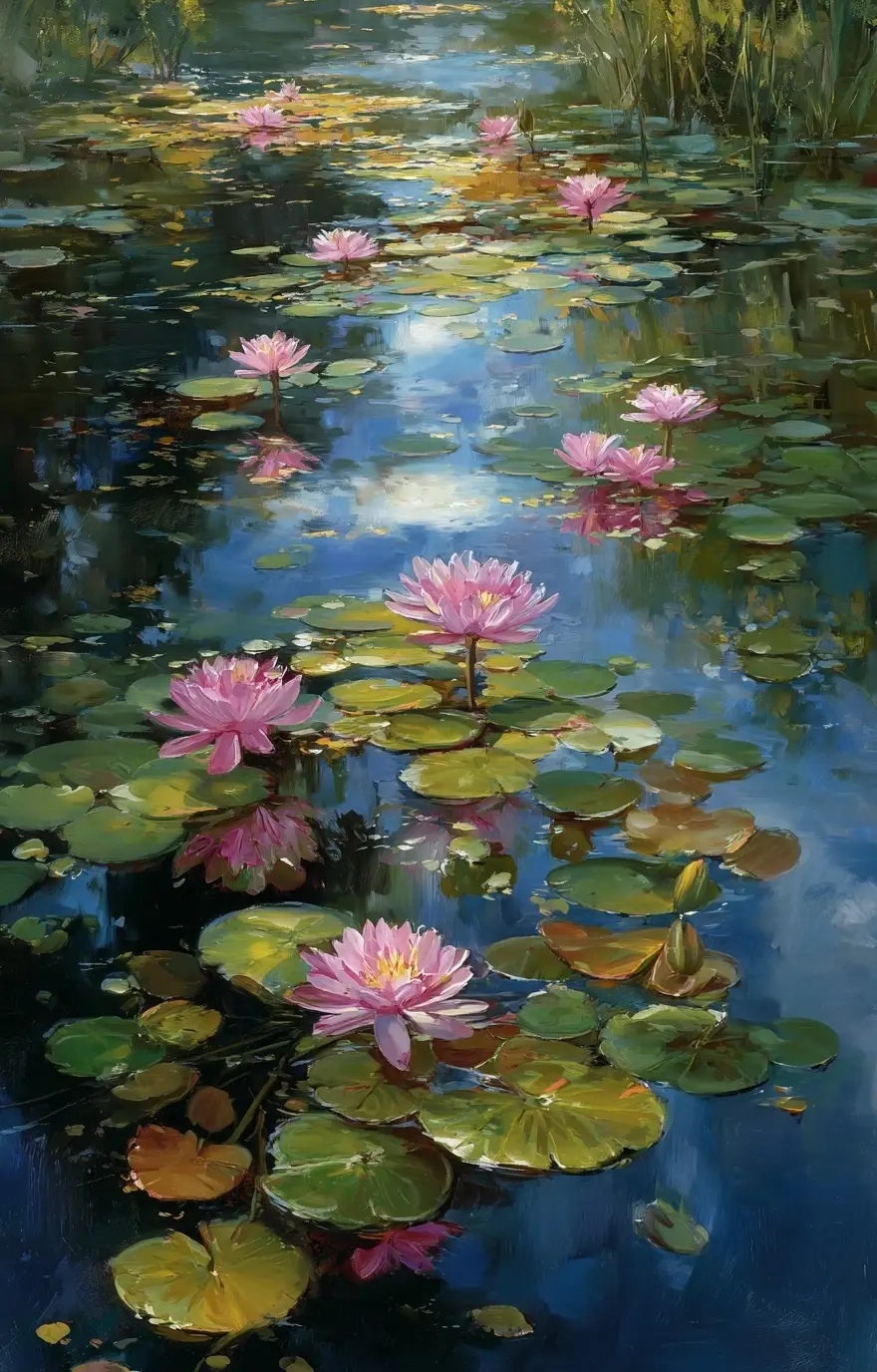 Reflections of the Water Garden - original