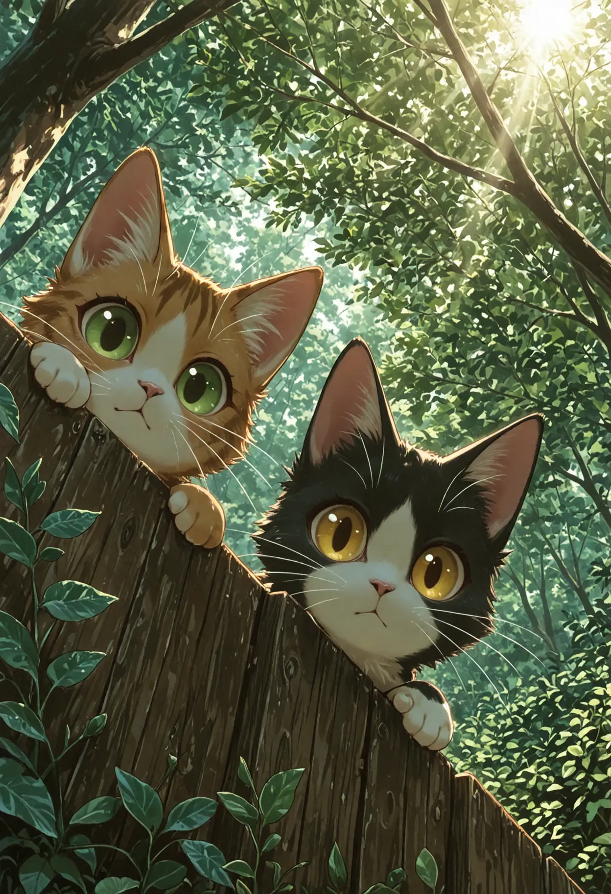 Curious Feline Companions