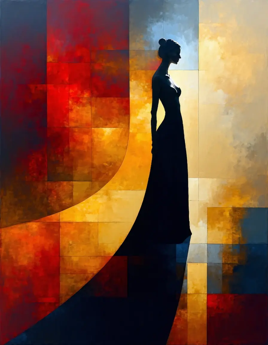 Silhouette in Radiant Geometry - original