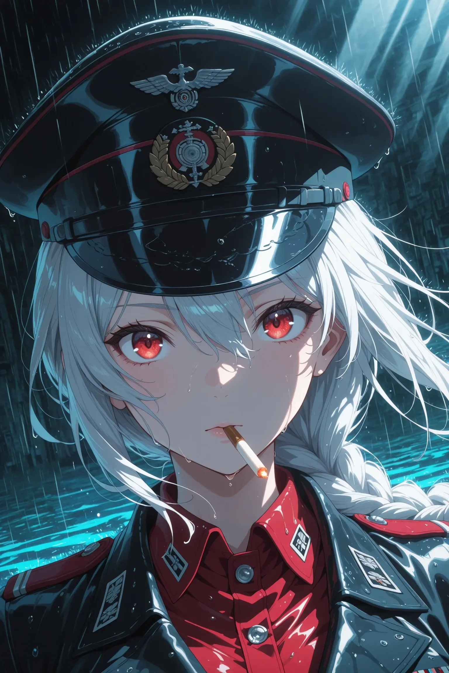 Vigil of the Rain-Slicked Sentinel