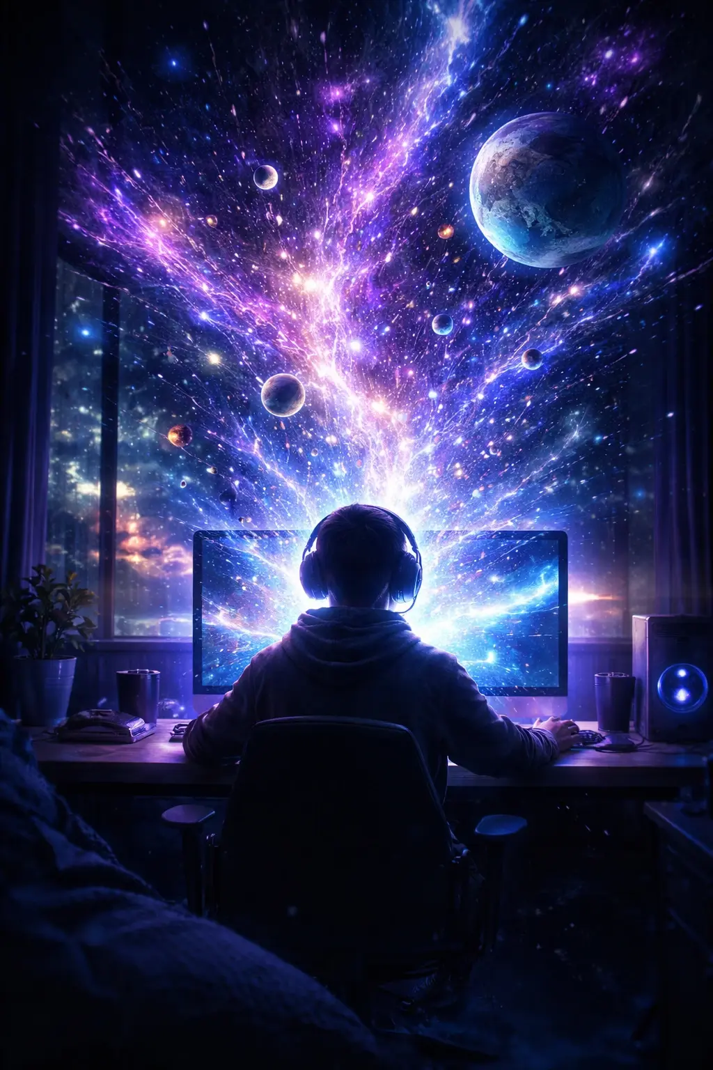 Cosmic Gamer's Dreamscape - original